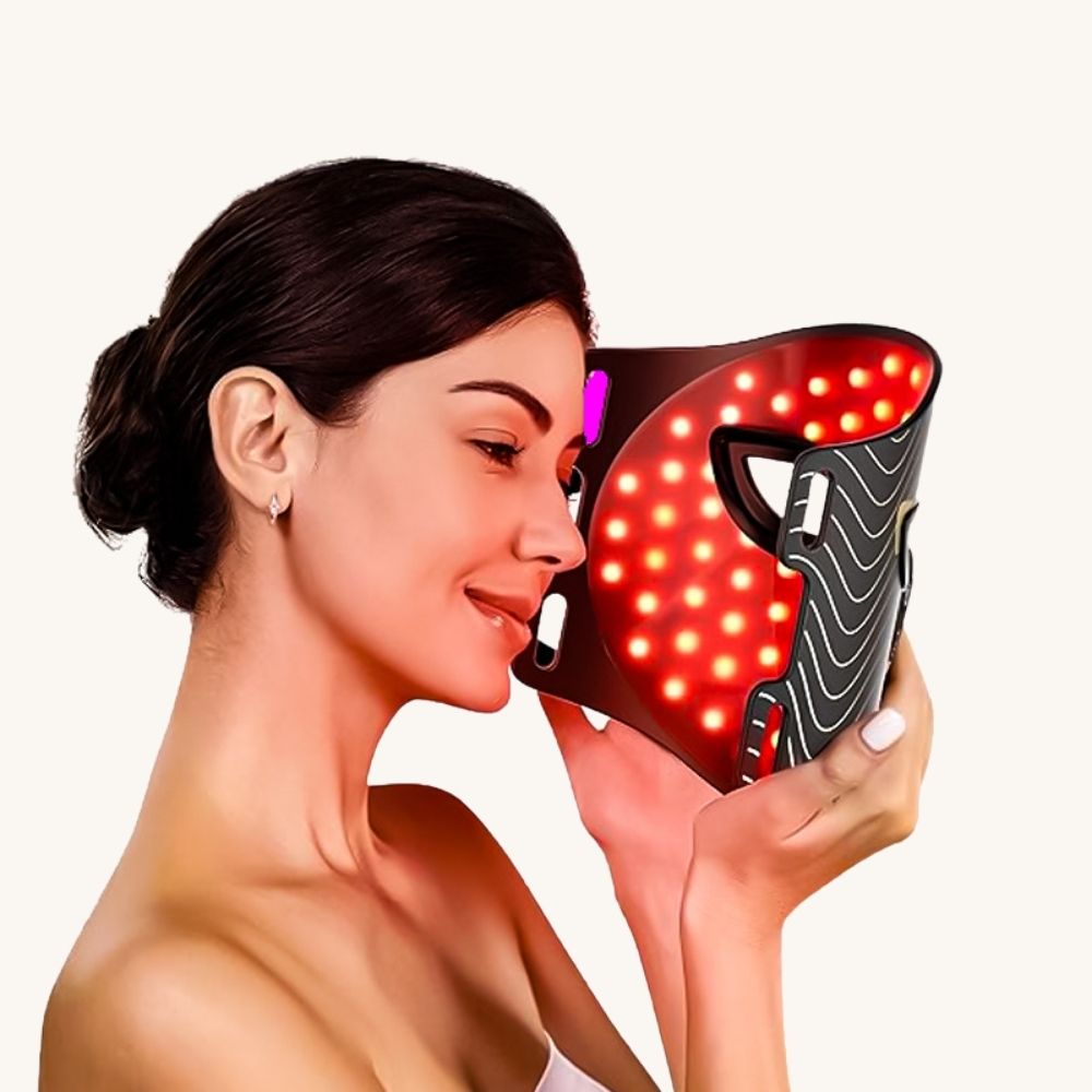 INIA Red Light Therapy Mask - Professionele LED-lichttherapie voor een zichtbaar gladdere, stevigere en stralende huid.